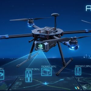 SHAHIIN D-22 drone upgraded with Edge AI computer vision — future AI capability.