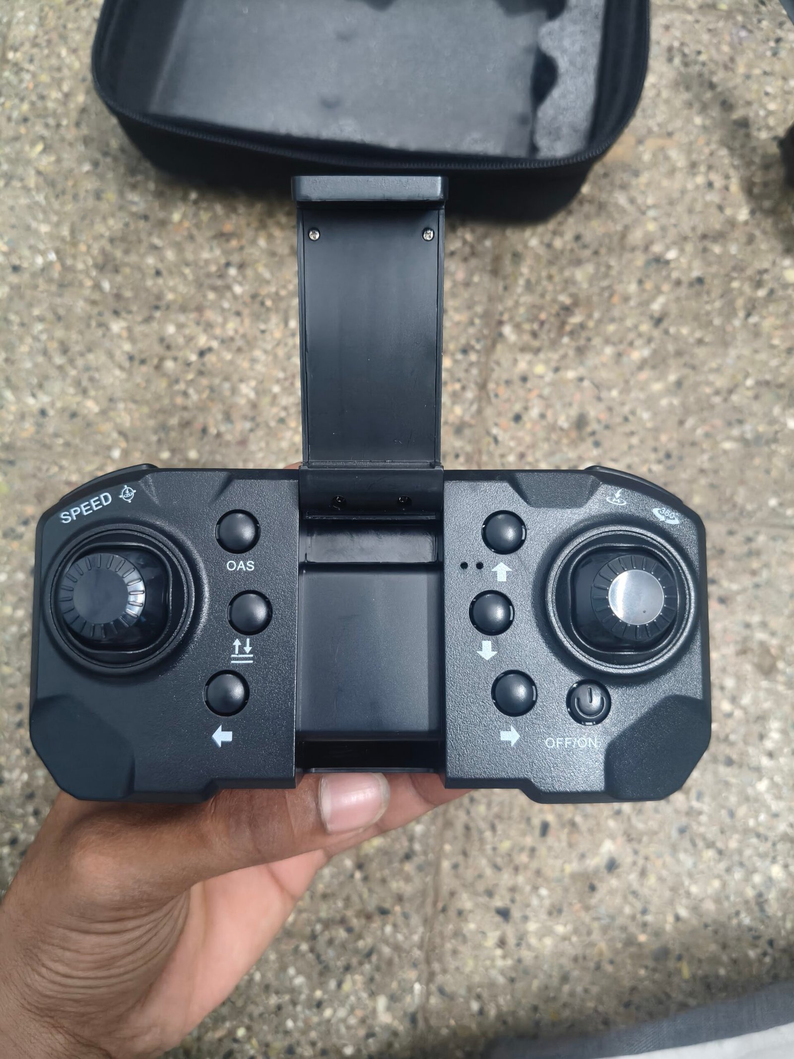 J2 foldable quadcopter flying altitude hold mode